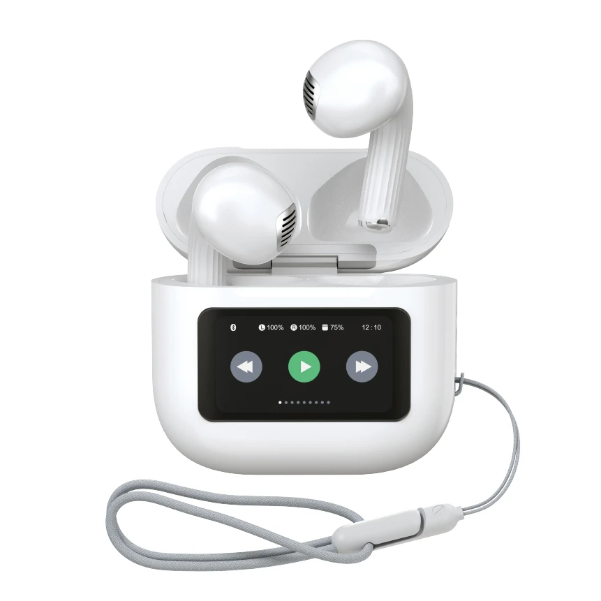 Wireless Earbuds with LED Screen Case, ANC, Mic, Touch Control | BT-019 image produit 3
