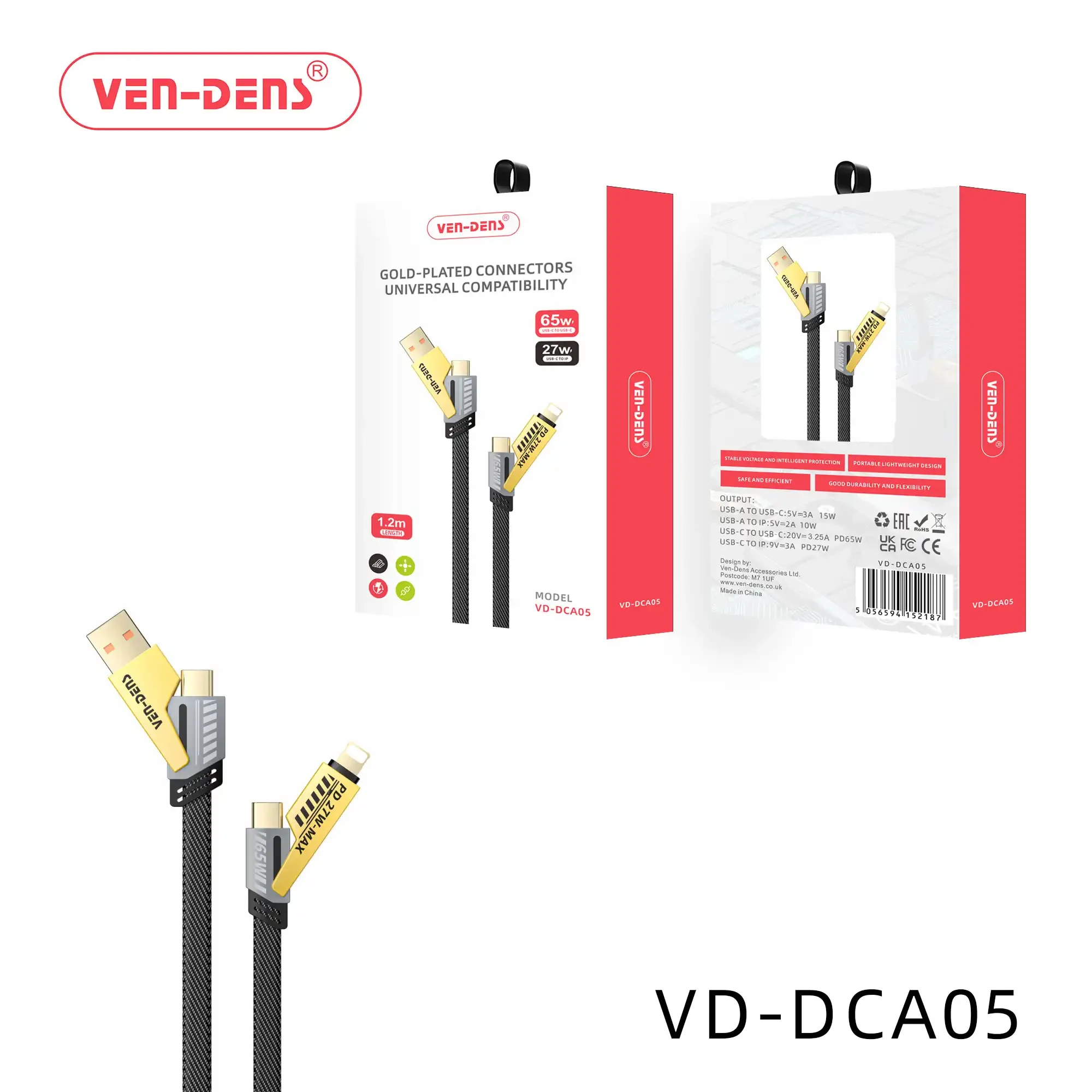 DCA05 4-in-1 Multi Charging Cable image produit 3