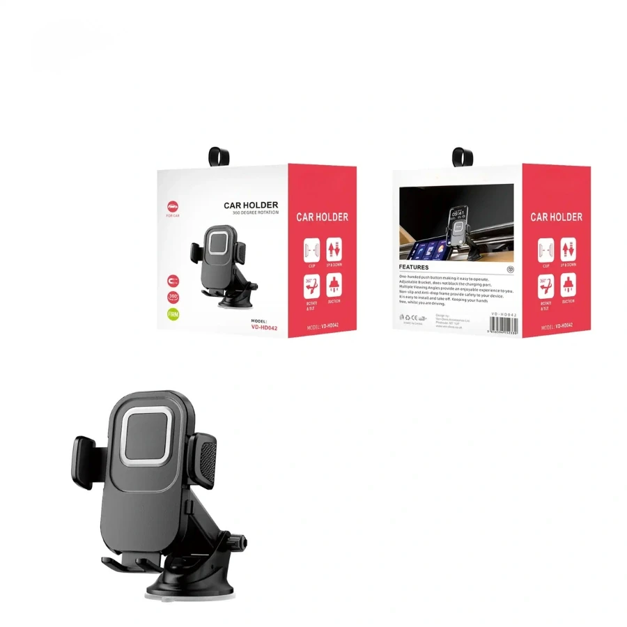 Car Holder with Suction Cup and Push Button | HD042 image produit 2