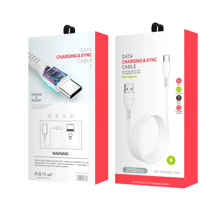 2m USB to Type-C Charging Cable (6.5ft/2m) | DCD02-2M image produit 2