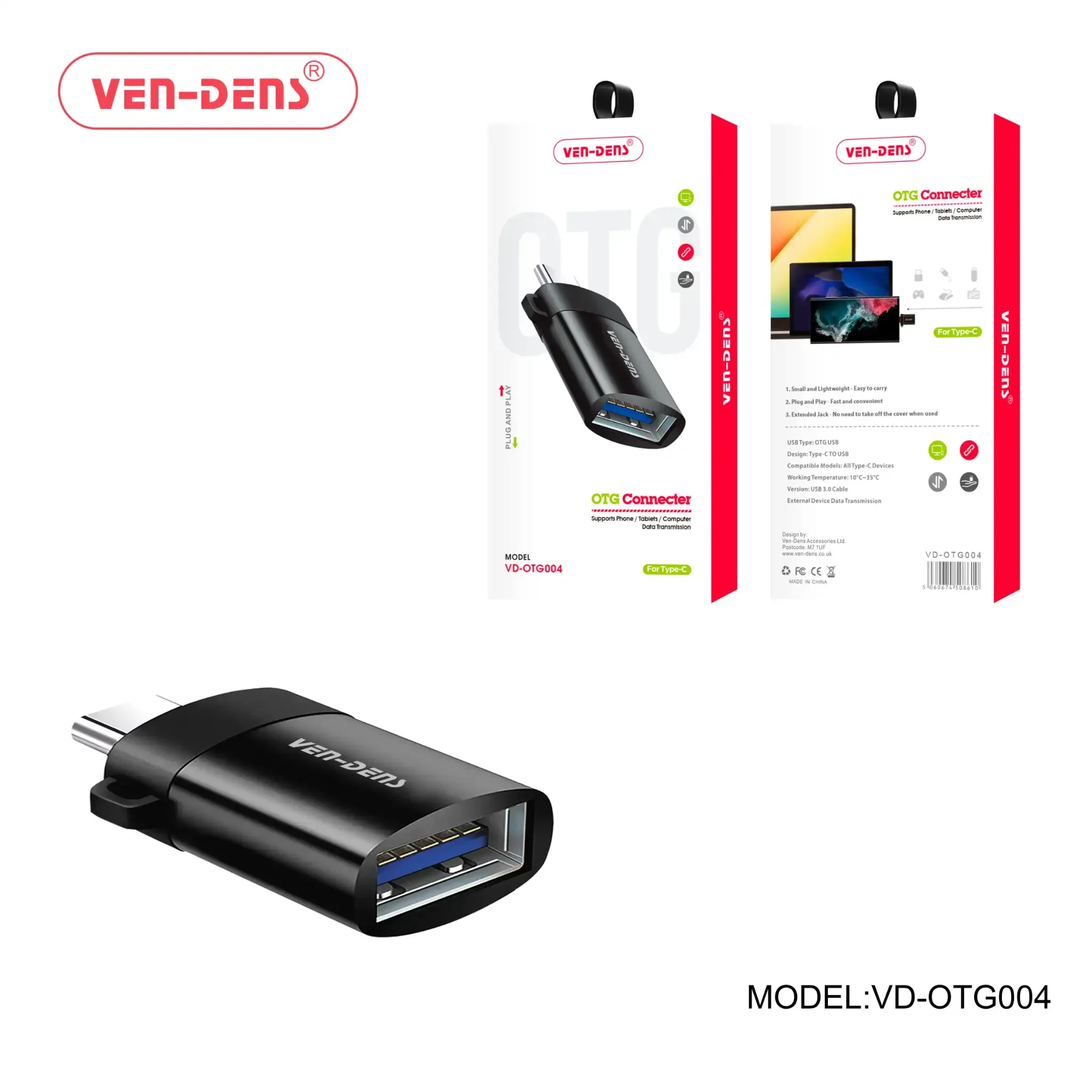 USB 3.0 to Type-C OTG Connector | VD-OTG004 image produit 2