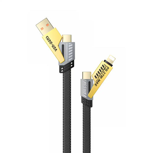 4 in 1 Multi Charging Cable Type-C/USB to Type-C/Lightning - DCA05