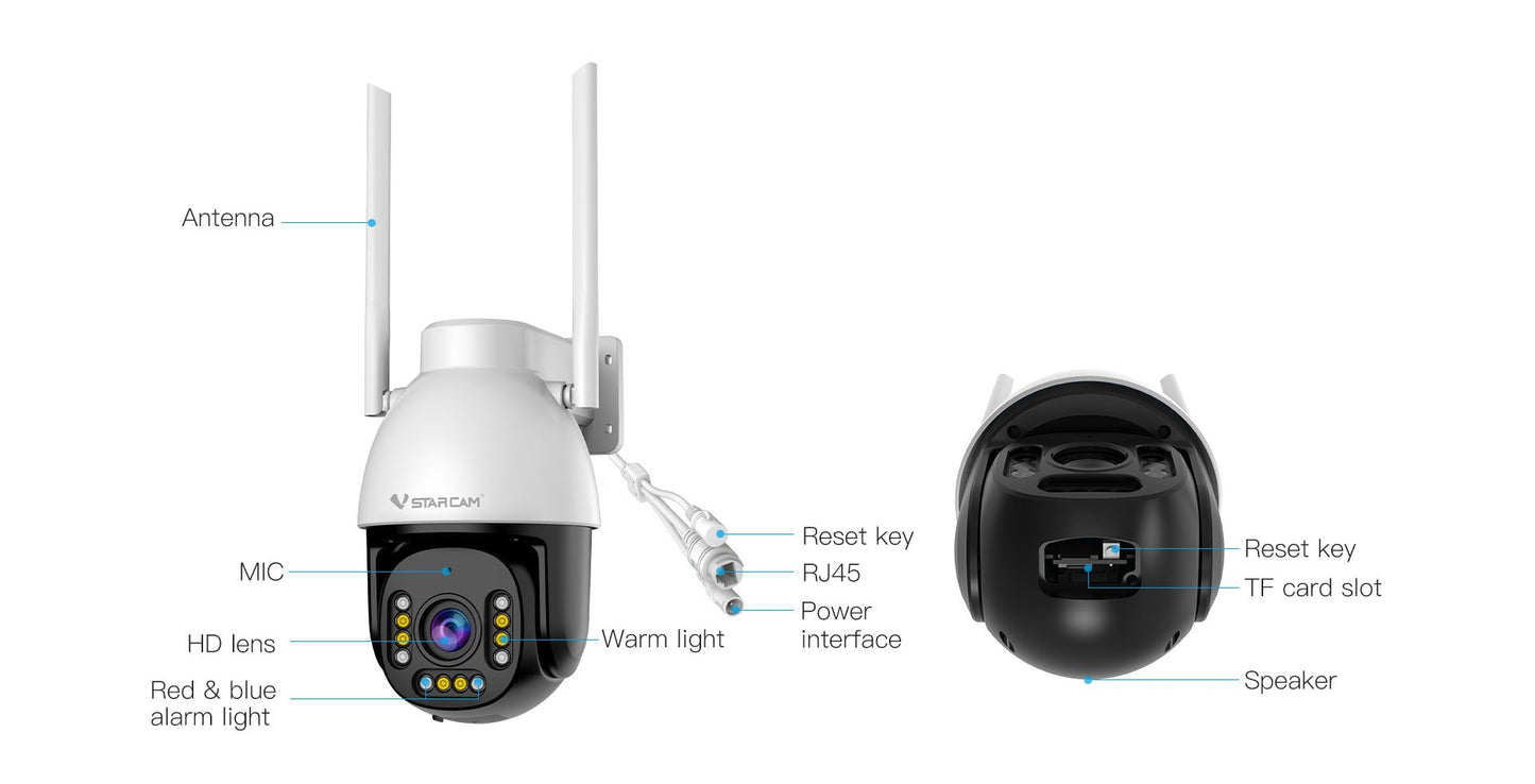 Security Camera Model : VS - CS611Q - UV - FlashTech InnovationSurveillance Cameras